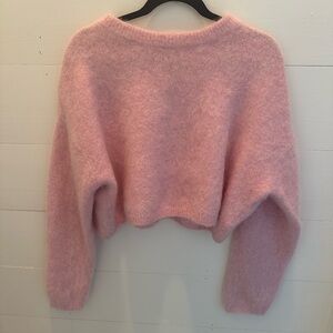 ASTR the Label Pink Cropped Clarissa Sweater
